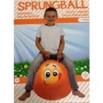 John hop skákací míč 45 /50 cm veselý obličej oranžová – Zboží Mobilmania