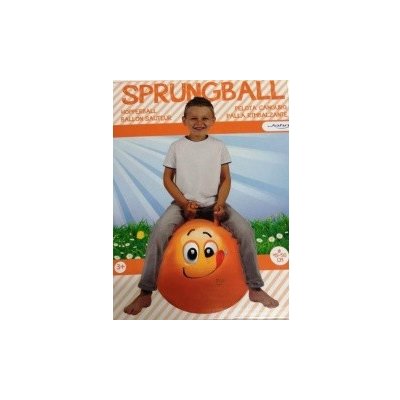 John hop skákací míč 45 /50 cm veselý obličej oranžová