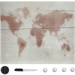 Greatstore Nástěnná magnetická tabule sklo 40 x 40 cm – Zboží Živě