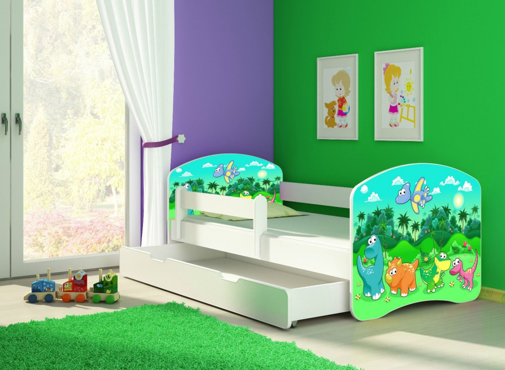 Acma Dinosaur 2 se šuplíkem bílá