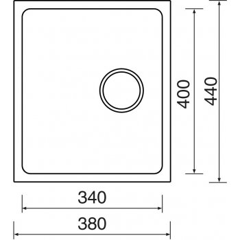 Sinks BLOCK 380 V kartáčovaný