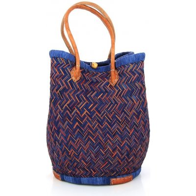 GLOBO Fair Trade Partner Stahovací taška z trávy juncus z Madagaskaru tyrkysová – Zboží Mobilmania