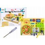Lean Toys dřevěná senzorická tabule auto – Hledejceny.cz