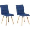 Jídelní židle Beliani Brooklyn tmavě modrá 2 ks