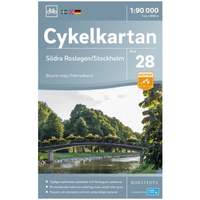 Cyklistická mapa Stockholm - Cykelkartan 28 - 1:90 000 – Hledejceny.cz