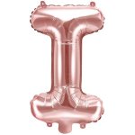 PartyDeco Fóliové písmeno I růžově zlaté 35 cm – Zboží Mobilmania