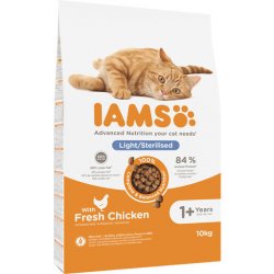 IAMS for Vitality snížený obsah tuku pro dospělé kočky po sterilizaci 10 kg