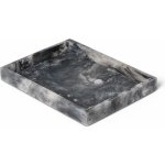 Ferm Living Podnos Mist Charcoal 10x15 cm černá barva pryskyřice – Hledejceny.cz