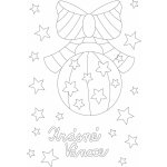 Radost v písku Šablona na pískování Krásné vánoce baňka A4 210 x 297 mm – Zboží Mobilmania