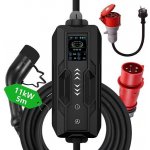 Immax NSE001 11kW 3fázová max. 16A IEC 62196 Typ 2 CEE na Schuko 1 fáze 5m kabel černá NSE001 | Zboží Auto