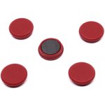 RON Magnety v plastu - průměr 24 mm, 10 ks, červené – Hledejceny.cz