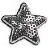 Nášivka Nažehlovačka hvězda s flitry, malé, 12 stříbrná
