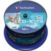 8 cm DVD médium Verbatim CD-R 700MB 52x, AZO, printable, spindle, 50ks (43309)