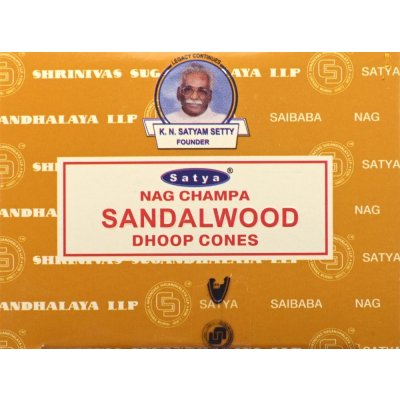 Satya Vonné kužele Sandalwood 10 ks – Zboží Dáma