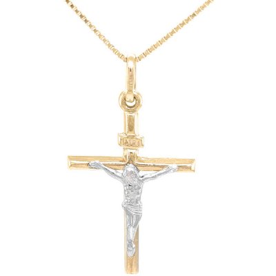 Beny Jewellery Zlatý Kříž s Ježíšem Kristem 7151432
