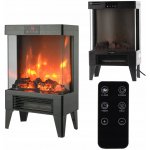 Chomik Stojící krb s funkcí topení 2000 W 32 x 18 x 52,5 cm černý – Zboží Mobilmania