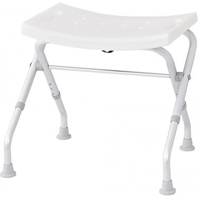 zahrada-XL RIDDER Skládací koupelnová stolička 110 kg bílá A0050301 – Zboží Mobilmania