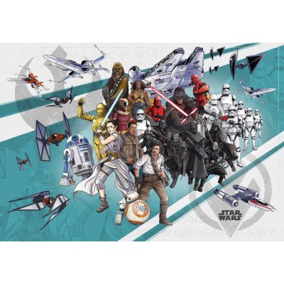 Komar DX8-070 Fototapeta Disney Star Wars Cartoon Collage Wide rozměr š. 400 x v. 280 cm – Zboží Mobilmania