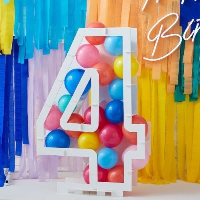Ginger Ray Forma na balónky číslice 4