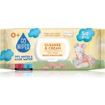 GoWipes Dětské vlhčené ubrousky s Aloe vodou a mandlovým mlékem 50 ks – Zboží Dáma