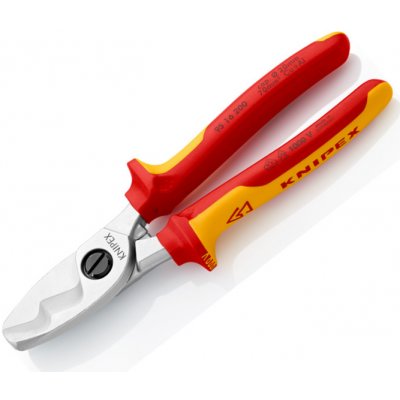 Nůžky na kabely s dvojitým břitem VDE Knipex 95 16 200 – Zboží Mobilmania
