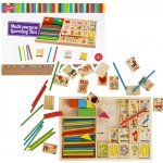 CreativeToys Dřevěný box Matematika čísla znaky tvary – Hledejceny.cz