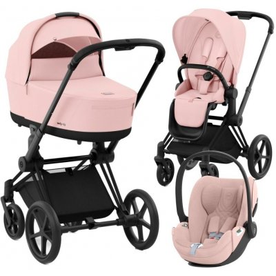 CYBEX Rám Priam 4.0 Seat Pack Lux Carry Cot + Cloud T i-Size Plus 2024 Peach Pink – Zboží Dáma