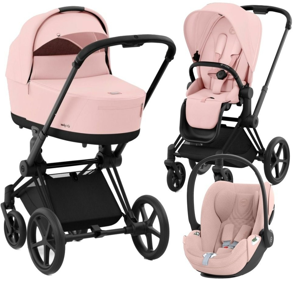 CYBEX Rám Priam 4.0 Seat Pack Lux Carry Cot + Cloud T i-Size Plus 2024 Peach Pink