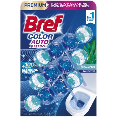 Bref Color Auto Active Ocean tuhý WC blok 3 x 50 g – Zboží Mobilmania