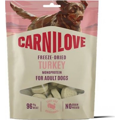 VAFO Praha s.r.o. CARNILOVE Dog FREEZE DRIED Turkey 60 g – Hledejceny.cz