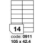 Rayfilm R0100.0911A samolepící 105x42,4mm bílé 100 listů – Zboží Dáma