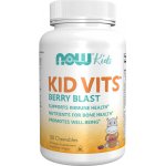 NOW Kid Vits Berry blast Multivitamín pro děti 120 žvýkacích pastilek – Hledejceny.cz