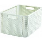 CURVER úložný box RATTAN Style2 M 38,6 x 17,2 x 28,7 cm krémový 03615-885 – Zboží Mobilmania