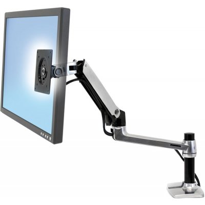 Ergotron LX Sit Stand, Desk Mount LCD Arm, Polished, stolní rameno 45-360-026 – Hledejceny.cz