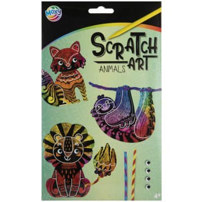 Grafix Škrabací obrázek s doplňky zvířátka – Zbozi.Blesk.cz