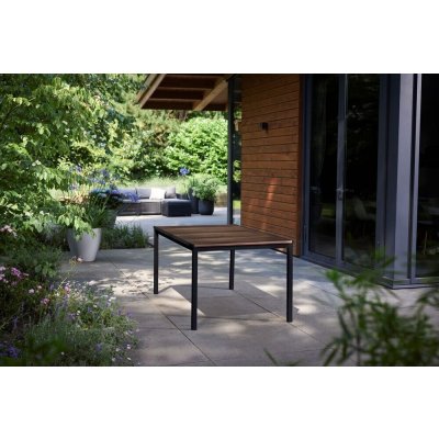 Keter Porto 160 walnut black steel 260568 – Sleviste.cz