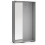 Plan Šatní stěna Border se zrcadlem 2 háčky šedá – Sleviste.cz