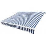 Nabytek XL Plachta na markýzu plátěná modro-bílá 3 x 2,5 m (bez rámu) – Zboží Mobilmania