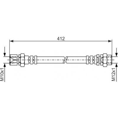 Brzdová hadice BOSCH 1 987 476 144