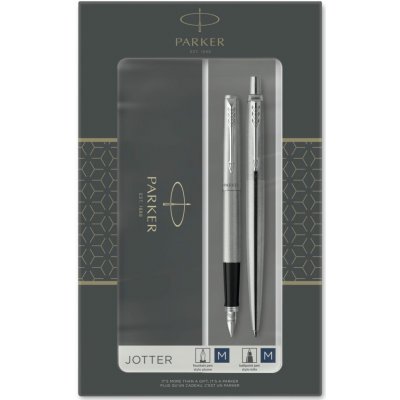 Parker Jotter Stainless Steel CT sada plnicí pero a kuličková tužka 1501/1563258 – Hledejceny.cz