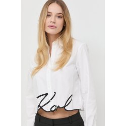 Karl Lagerfeld košile bílá regular s klasickým límcem 226W1605