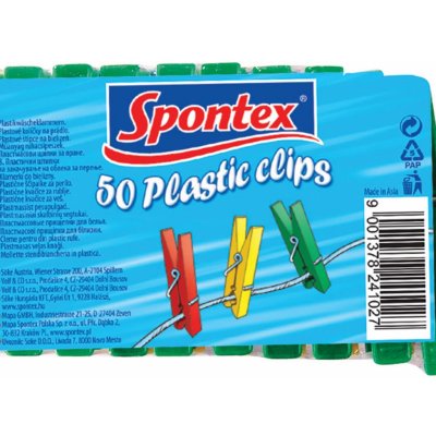 Spontex Kolíčky na prádlo plastové 20 ks – Zboží Dáma