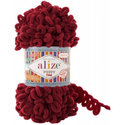 Alize Puffy Fine 107 bordo – Zbozi.Blesk.cz