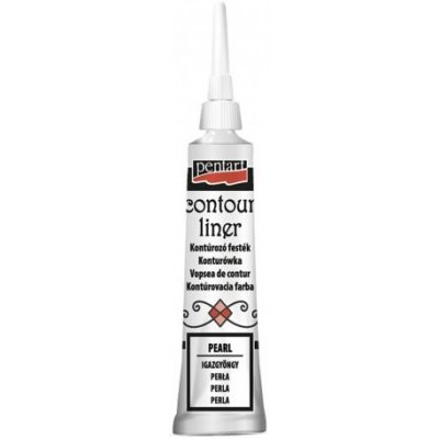 Pentart Konturovací liner metalický 20 ml PERLEŤOVÁ – Zboží Dáma