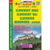 Mapa a průvodce Slovenský kras Slovenský raj Slovenské rudohorie východ 1:100 000 turistická mapa