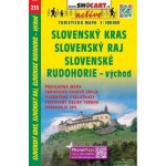Slovenský kras Slovenský raj Slovenské rudohorie východ 1:100 000 turistická mapa – Zboží Mobilmania