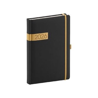 Twill A5 Denní 2026 černo-zlatá – Hledejceny.cz