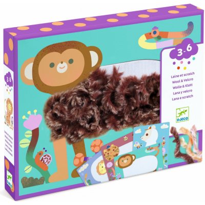 DJECO Kreativní sada Wool & Velcro Chlupatí kamarádi – Zboží Dáma