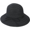 Klobouk Biju Dámský klobouk 9-60 s ozdobným provázkem 9001608-4 černý