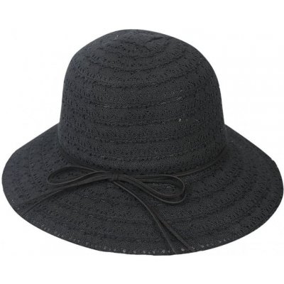 Biju Dámský klobouk 9-60 s ozdobným provázkem 9001608-4 černý – Zboží Mobilmania